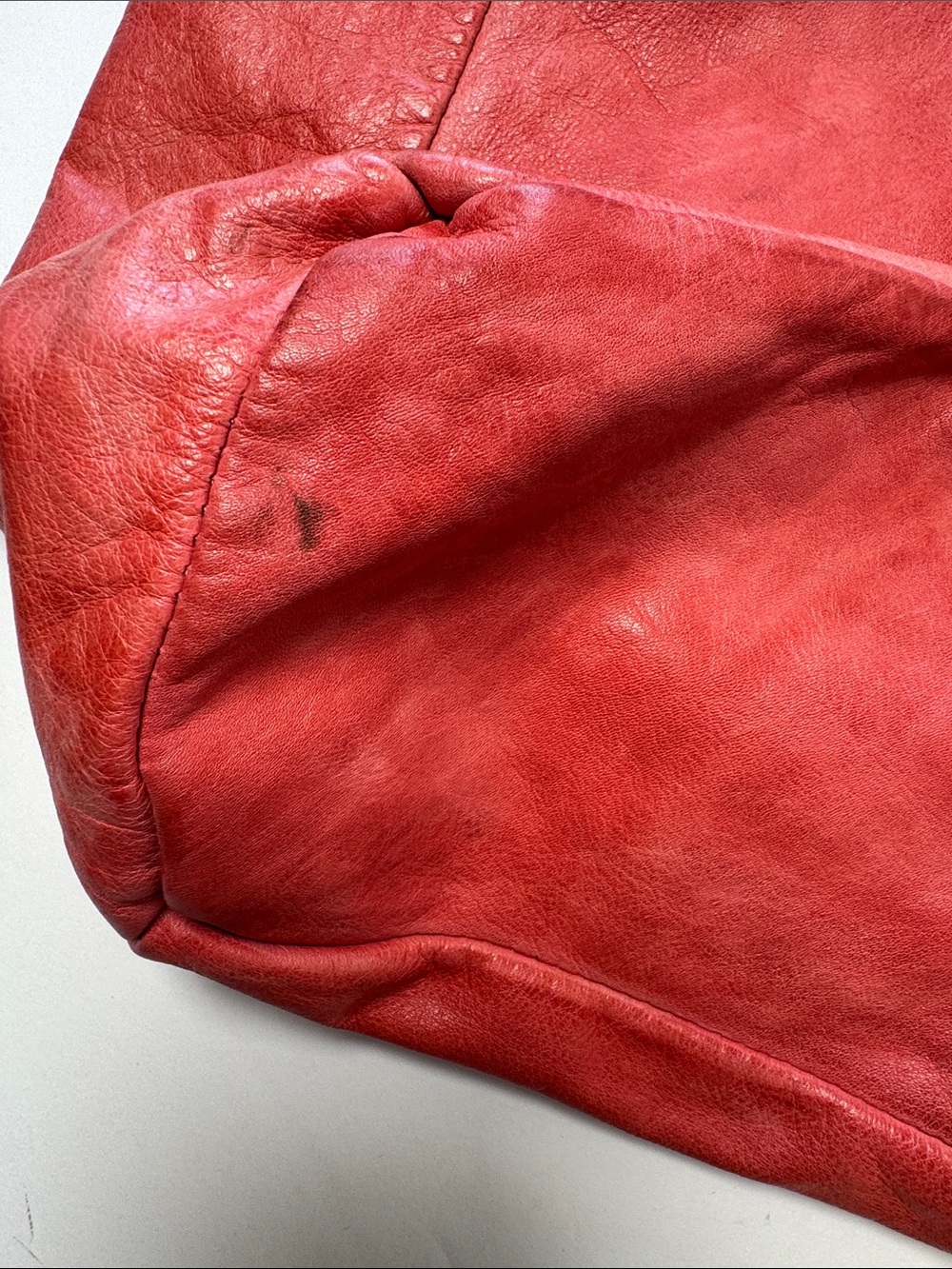 LATICO Margie Tote Red 100% Full Grain Leather Classic Everyday Carry All - Picture 7 of 14